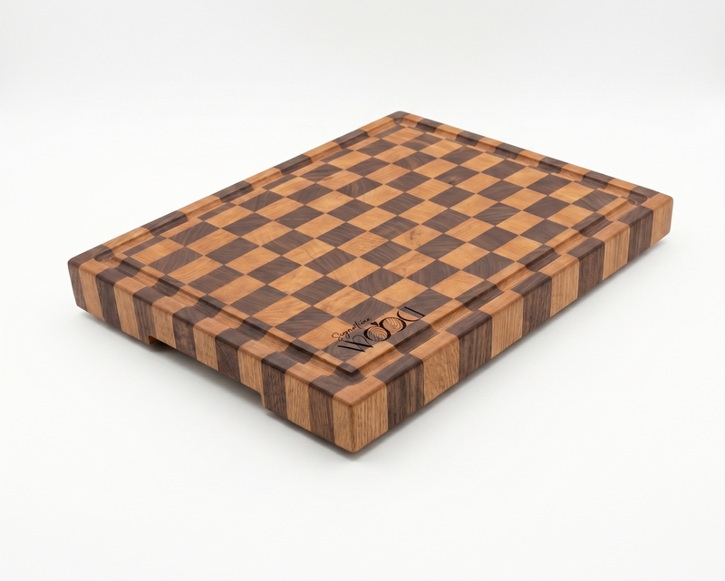End Grain Chess cutting board butcher block Big XL